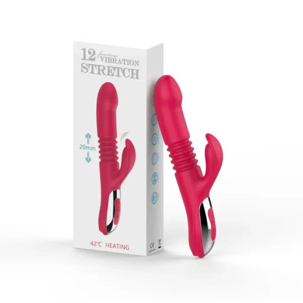 Adult Sex Toys Silicone Women Rabbit up and Down Vibrator Massage Thrusting Dildo for Lady Vibrator